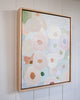 Organic abstract style pastel flowers depicted in an original painting